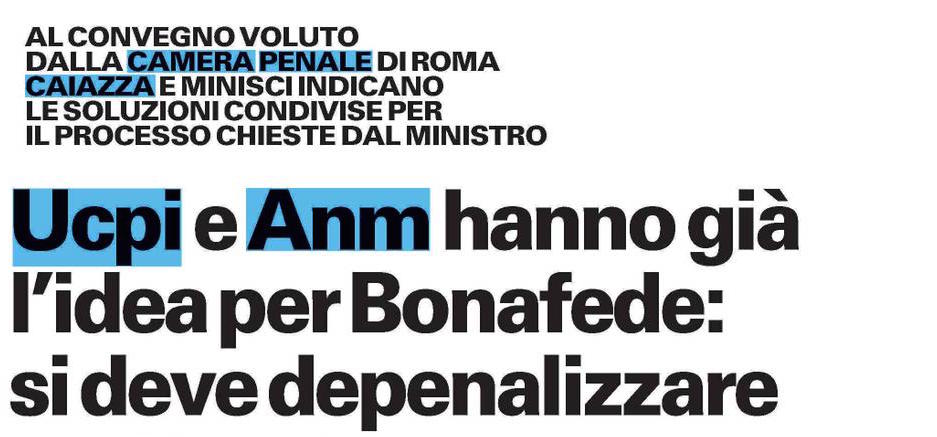 Confronto sulle proposte di riforma del processo penale: la cronaca dell'evento e la rassegna stampa